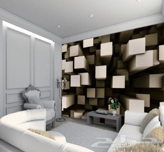 ورق حائط 3d ثلاثي الابعاد من 16متر بسعار خياليه