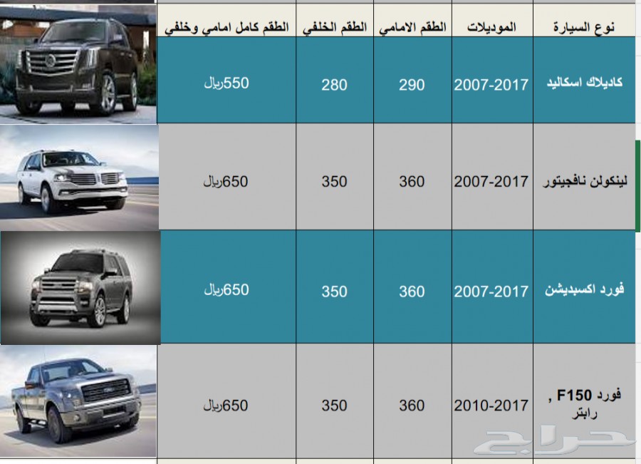 فحمات سيراميك فورد اكسبديشن 2010-2016